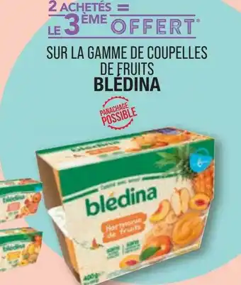 Match La gamme de coupelles de fruits blédina offre