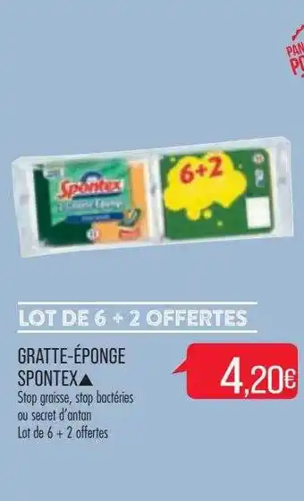 Gratte-éponge spontex