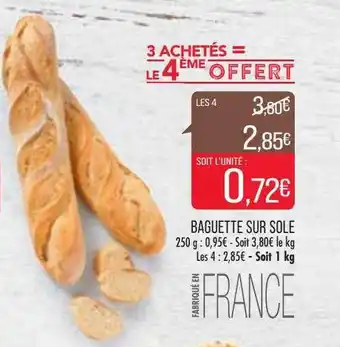 Match Baguette sur sole offre