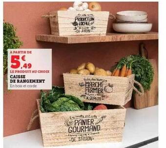 Hyper U Caisse de rangement offre
