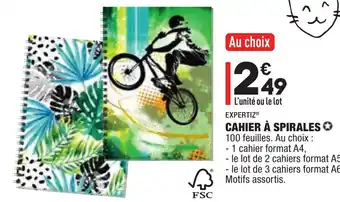 ALDI Cahier à Spirales offre