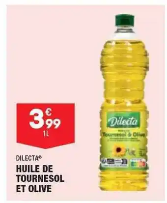 ALDI Huile de tournesol et olive dilecta offre