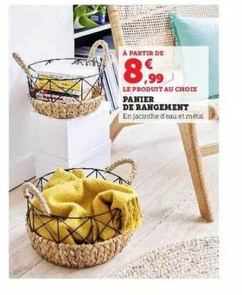 Hyper U Panier de rangement offre