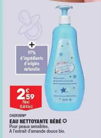 ALDI Eau nettoyante bébé cherubin offre