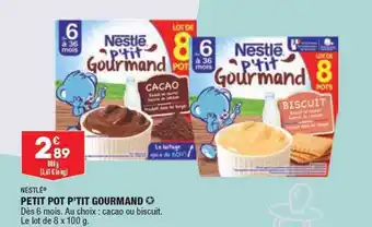 ALDI Petit pot p'tit gourmand nestlé offre