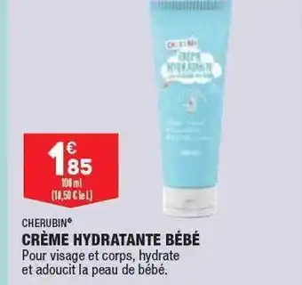 ALDI Crème hydratante bébé cherubin offre