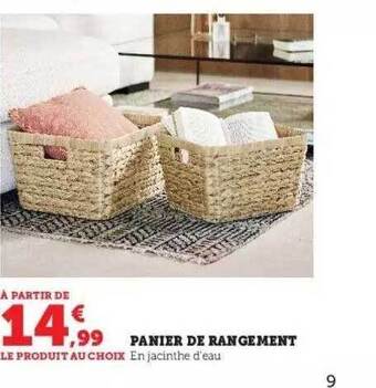 Hyper U Panier de rangement offre