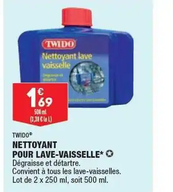 ALDI Nettoyant pour lave-vaisselle twido offre