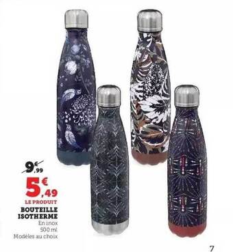 Hyper U Bouteille isotherme offre