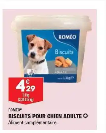 ALDI Biscuits pour chien adulte roméo offre