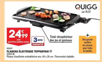 ALDI Plancha électrique teppanyaki quigg offre