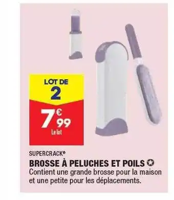 ALDI Brosse à peluches et poils supercrack offre