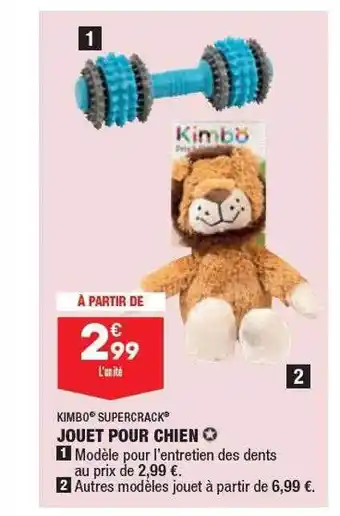 ALDI Jouet pour chien kimbo supercrack offre