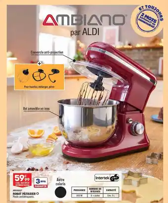 ALDI Robot pâtissier ambiano offre