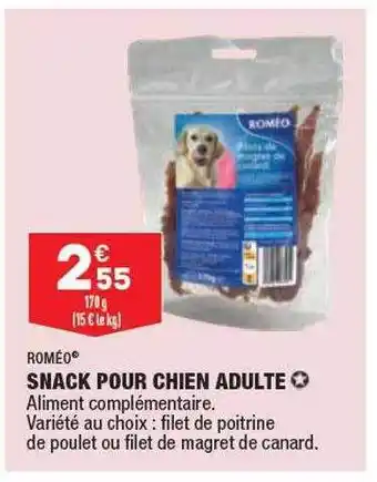 ALDI Snack pour chien adulte roméo offre