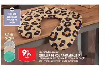 ALDI Oreiller de cou aromatique home création living offre