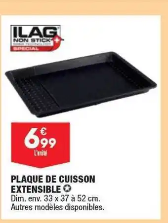 Plaque de cuisson extensible ilag non stick