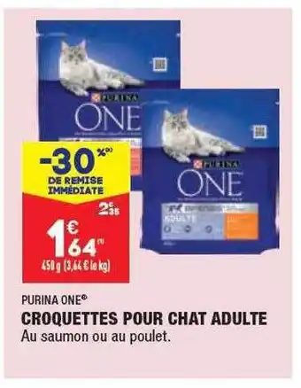 ALDI Croquettes pour chat adulte purina one offre