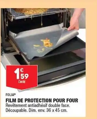 ALDI Film de protection pour four folia offre