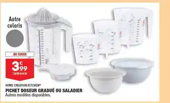 ALDI Pichet doseur gradué ou saladier home création kitchen offre