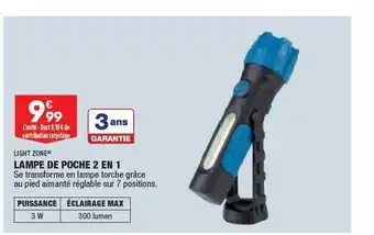 ALDI Lampe de poche 2 en 1 light zone offre