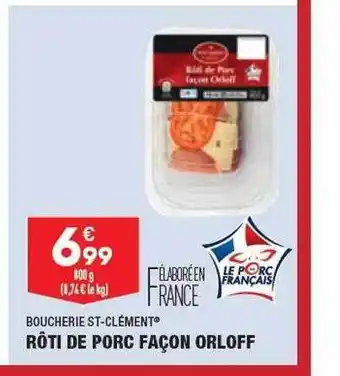 Rôti de porc façon orloff boucherie st-clément