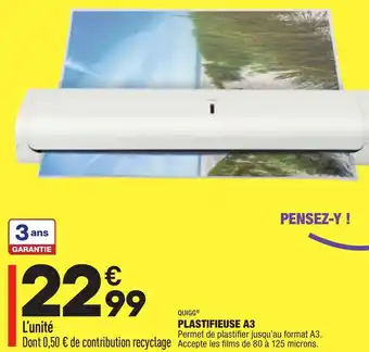 Plastifieuse A3