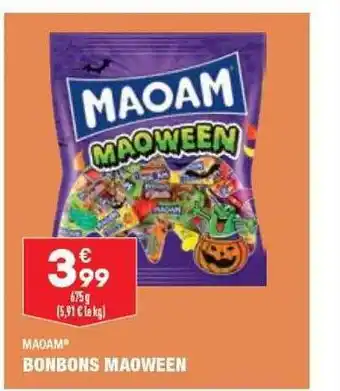 ALDI Bonbons maoween maoam offre