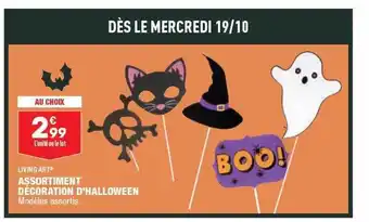 ALDI Assortiment décoration d'halloween living art offre