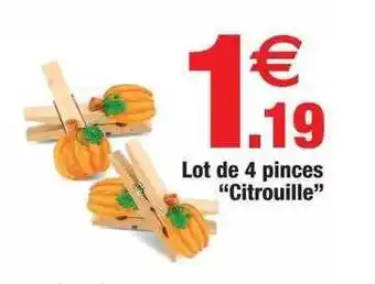 Bazarland Lot de 4 pinces offre