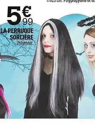 Centrakor Le perruque sorcière offre