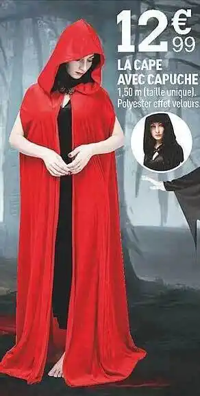 Centrakor La cape avec capuche offre