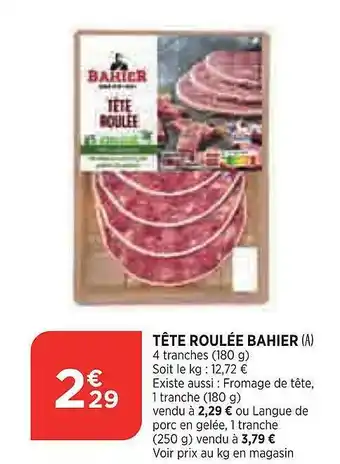 Tête roulée bahier