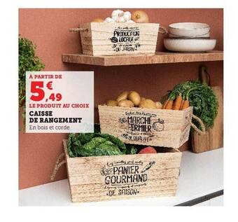 Super U Caisse de rangement offre
