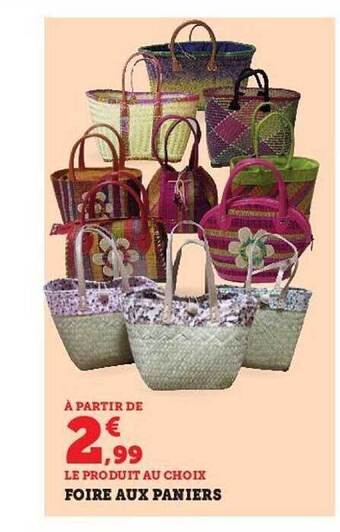 Super U Foire aux paniers offre