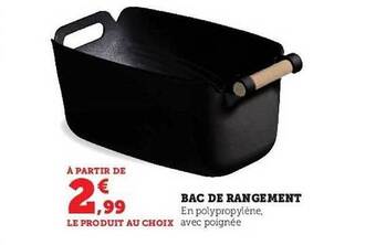 Super U Bac de rangement offre