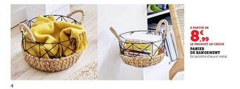 Super U Panier de rangement offre
