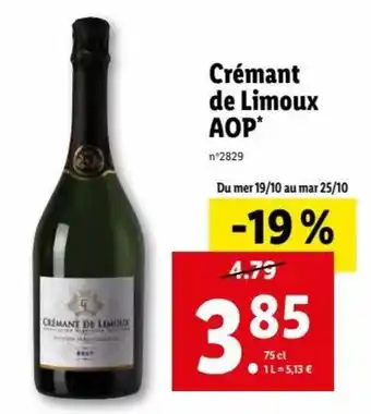 Lidl Crémant De Limoux Aop* offre