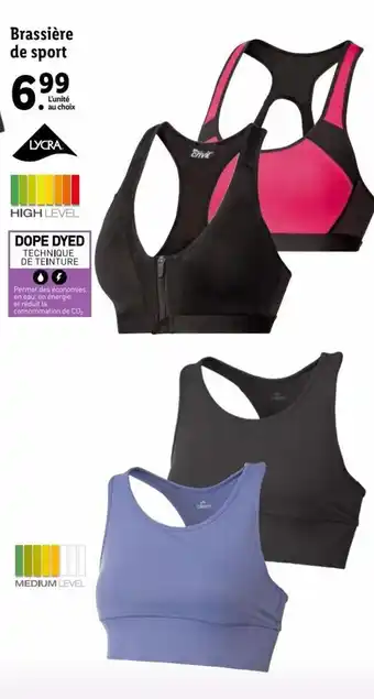 Lidl Brassiére De Sport offre