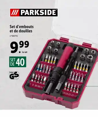 Lidl Set d'Embouts Et De Douilles offre
