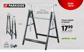 Tréteau Réglable En Hauteur