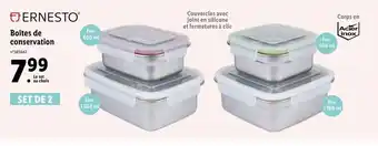 Lidl Boites De Conservation offre