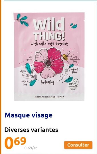 Action Masque Visage offre