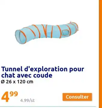 Action Tunnel D'Exploration Pour Chat Avec Coude offre