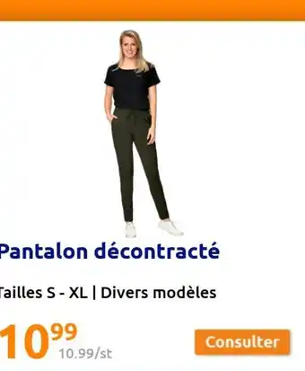Action Pantalon Décontracté offre