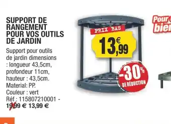 Outiror Support De Rangement Pour Vos Outils De Jardin offre