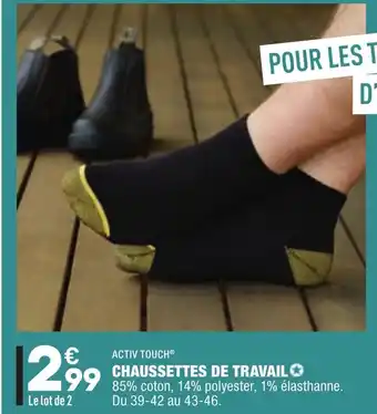 ALDI Chaussettes De Travail offre