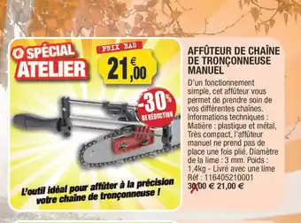 Outiror Affuteur De Chaine De Tronconneuse Manuel offre