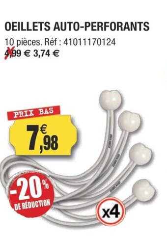 Outiror Oeillets Auto-Perforants offre