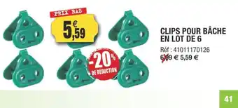 Outiror Clips Pours Bache En Lot De 6 offre